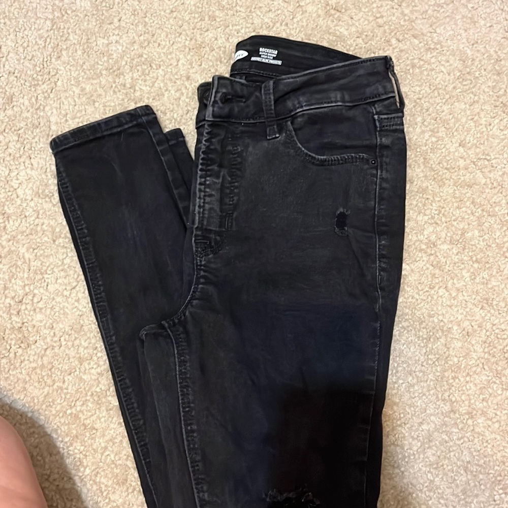 Rockstar Old Navy super skinny high rise jeans size 0